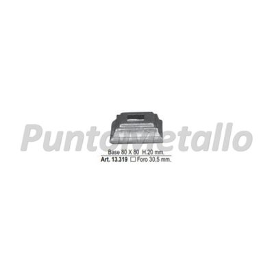 XL13144_EURO-FER-ART13319-BASE-QUADRA-80X80-FORO-305-MM