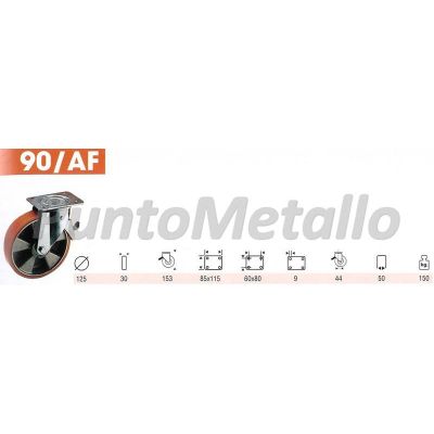 XL9771_RUOTA-POLIURETANO-PIASTRA-GIREVOLE-DIAMETRO-MM-125