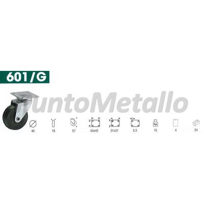 XL9787_RUOTA-CON-PIASTRA-GIREVOLE-DIAMETRO-MM-40