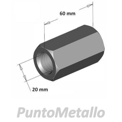 XL14936_DADO-DI-GIUNZIONE-ZINCATO-M20
