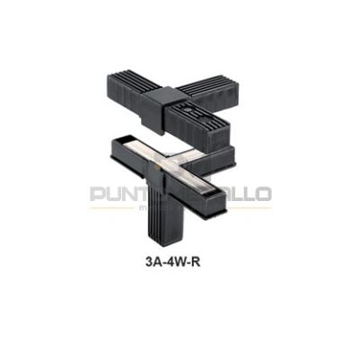 XL18326_GIUNTO-PER-TUBO-QUADRO-30X30X2-MM-A-QUATTRO-VIE-RINFORZATO