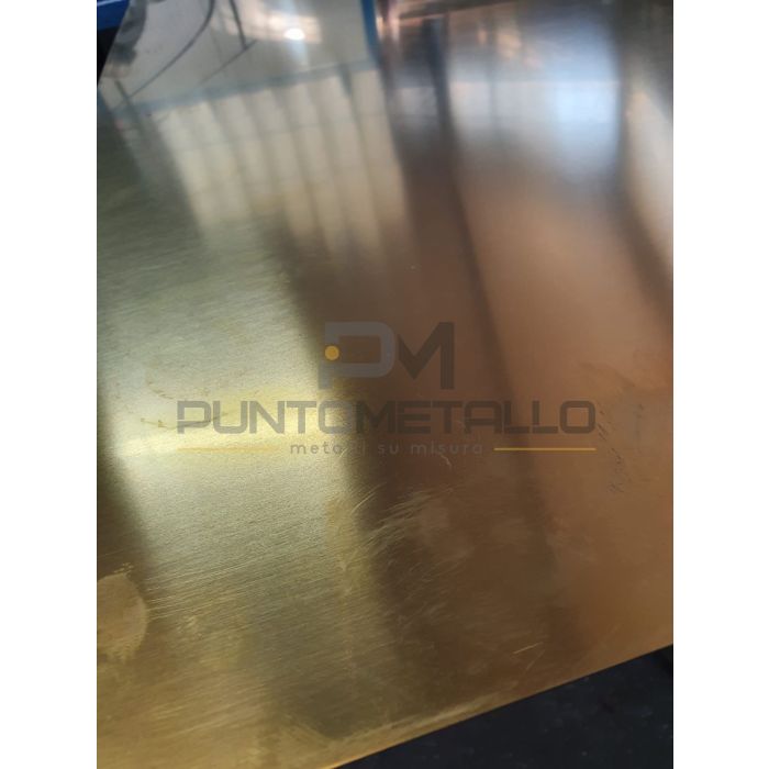 Lamiera Ottone Grezza Sp. 0,7 Mm | , Semilavorati Metallici Online