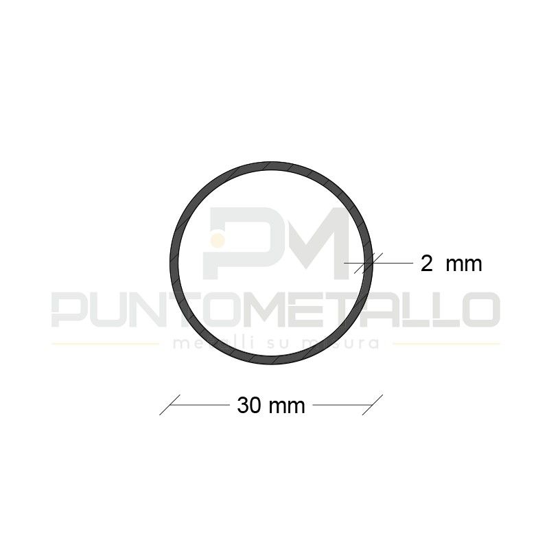 Tubo In Acciaio Inox AISI 304 Satinato - Diametro 30mm X Spessore 2mm X Lunghezza 3000mm - Foto 4