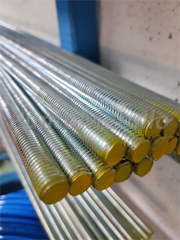 Barra Filettata Zincata 1 Metro | Diametro 16 Mm | Per Fai-da-te E Bricolage | Metallo Resistente